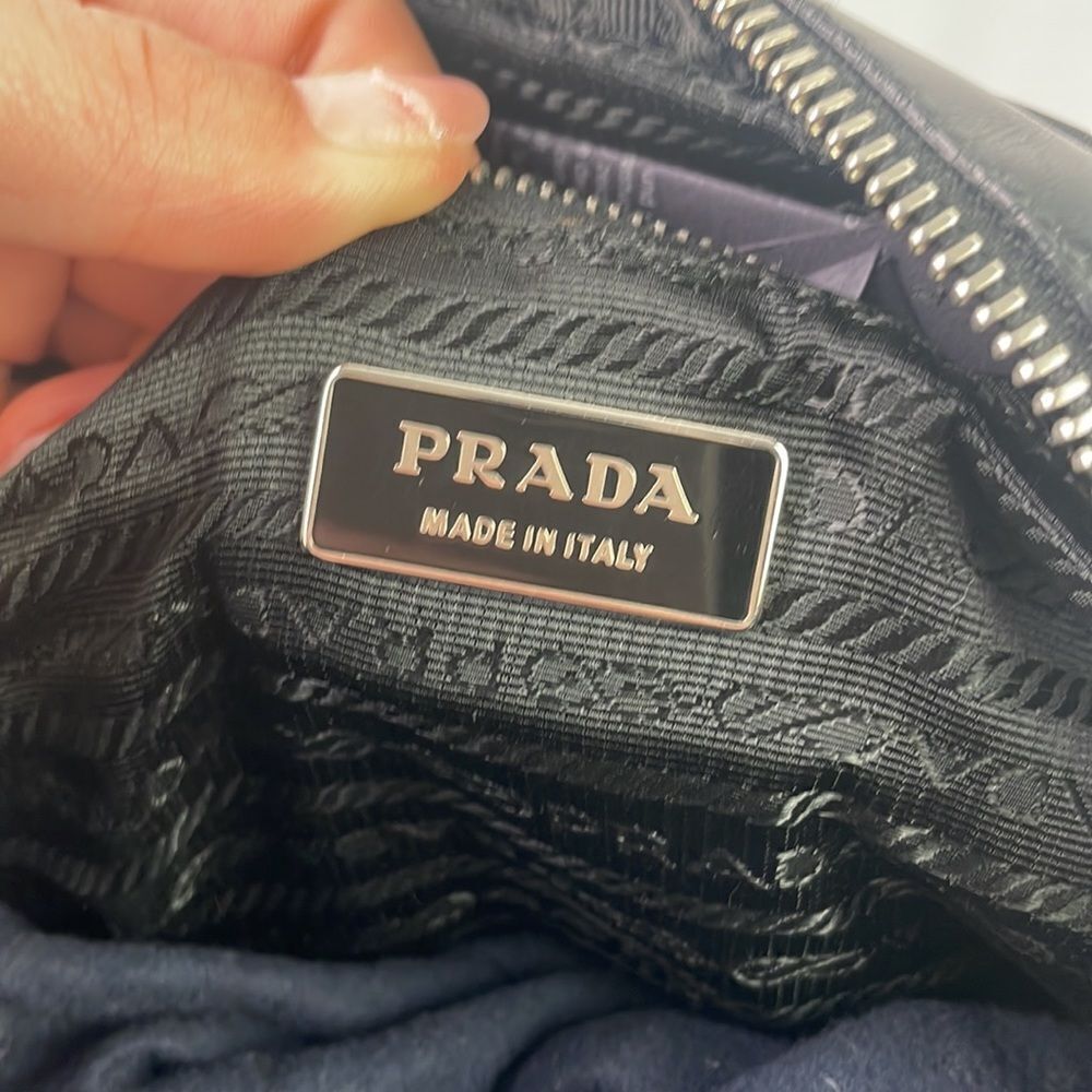 Prada Black Nylon Leather Satchel Bag - Picture 8 of 8